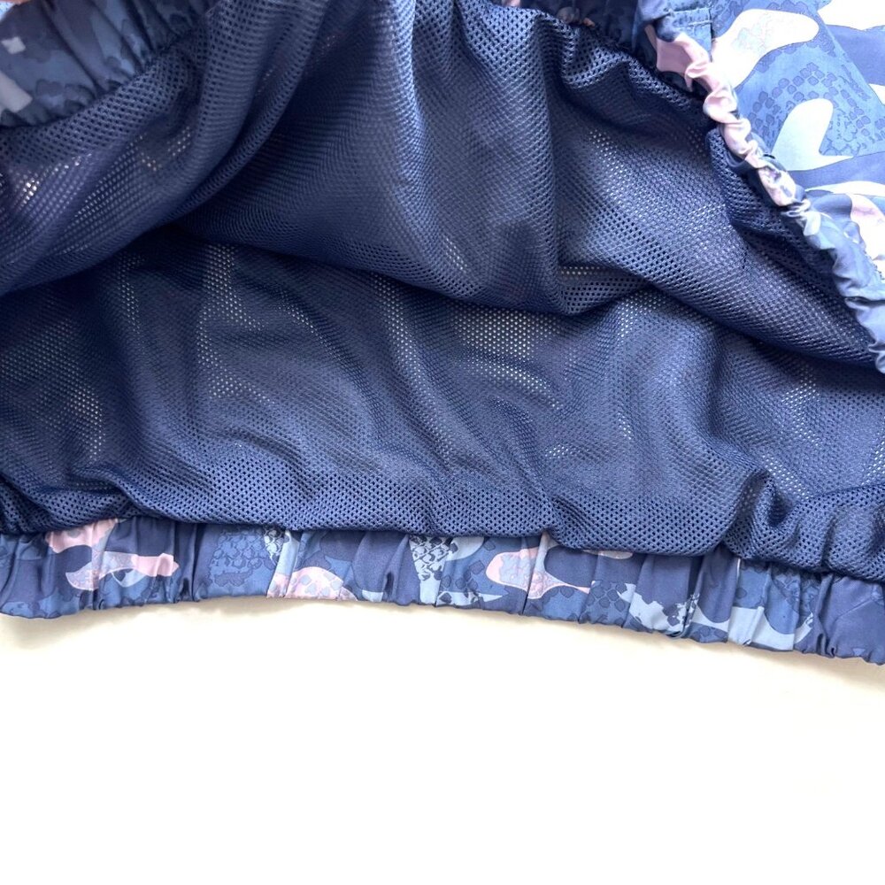 Reebok Womens Camouflage Windbreaker Jacket 1/4 Zip Pouch Pocket Elastic Hem - Picture 9 of 13